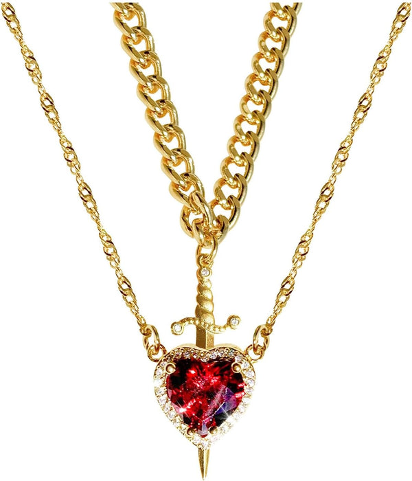 Romantic Heartblade Necklace