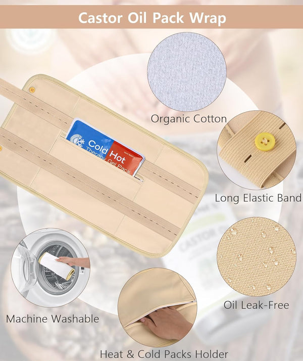 Organic Castor Oil Comfort Kit