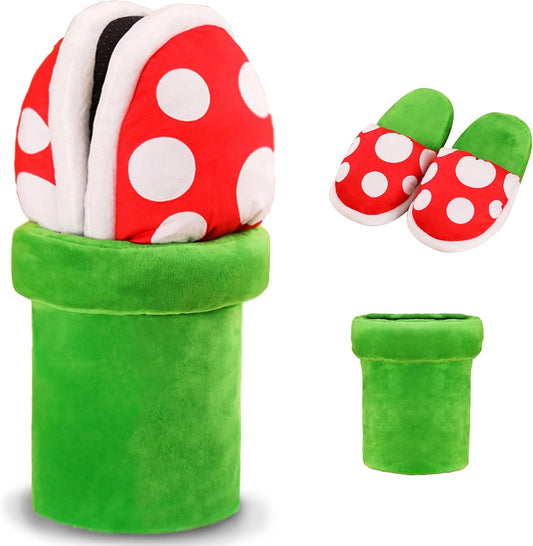 Piranha Plant Cozy Slippers